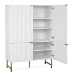 Buffet Haut 4 Portes H142 Cm 38 Buffet Haut 4 Portes H142 Cm -VIDAXL || Leitmotiv || Emma Soldes Magasin 1000344593 220407 032 DETAILS P000000001000344593