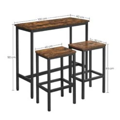 Ensemble De Bar Sintang (3 éléments) -VIDAXL || Leitmotiv || Emma Soldes Magasin 1000347217 220513 500 SKETCH DETAILS P000000001000347217 sketch