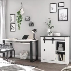 Ensemble De Bureau Shutter II (2 élém.) 33 Ensemble De Bureau Shutter II (2 élém.) -VIDAXL || Leitmotiv || Emma Soldes Magasin 1000348754 220505 011 MOOD IMAGE P000000001000348754 mood