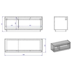 Meuble TV Accra I -VIDAXL || Leitmotiv || Emma Soldes Magasin 1000348811 220506 500 SKETCH DETAILS P000000001000348811 sketch