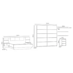 Chambre Buren (2 éléments) -VIDAXL || Leitmotiv || Emma Soldes Magasin 1000363820 220803 500 SKETCH DETAILS P000000001000363820 sketch