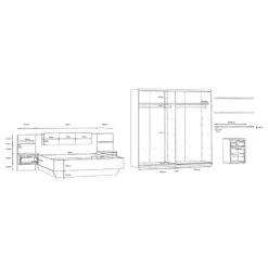 Chambre Buren (2 éléments) -VIDAXL || Leitmotiv || Emma Soldes Magasin 1000363820 220803 501 SKETCH DETAILS P000000001000363820 sketch