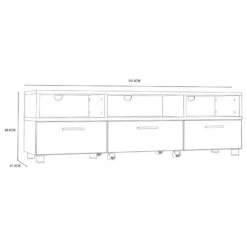 Meuble TV Maksol -VIDAXL || Leitmotiv || Emma Soldes Magasin 1000367122 221004 500 SKETCH DETAILS P000000001000367122 sketch