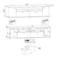 Meuble TV Intento II 33 Meuble TV Intento II -VIDAXL || Leitmotiv || Emma Soldes Magasin 1000367152 220930 500 SKETCH DETAILS P000000001000367152 sketch