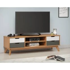 Table De Télévision Scandik -VIDAXL || Leitmotiv || Emma Soldes Magasin 1000370158 221221 020 MOOD DETAILS P000000001000370158 mood