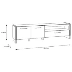 Meuble TV Shackleton -VIDAXL || Leitmotiv || Emma Soldes Magasin 1000371291 230123 500 SKETCH DETAILS P000000001000371291 sketch