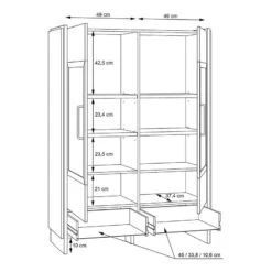 Buffet Haut Shackleton -VIDAXL || Leitmotiv || Emma Soldes Magasin 1000371300 230123 501 SKETCH DETAILS P000000001000371300 sketch