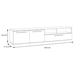 Meuble TV Pudsey -VIDAXL || Leitmotiv || Emma Soldes Magasin 1000371319 230123 500 SKETCH DETAILS P000000001000371319 sketch