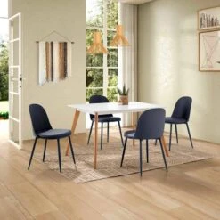 Lot De 4 Chaises Kana Blanches 28 Lot De 4 Chaises Kana Blanches -VIDAXL || Leitmotiv || Emma Soldes Magasin 132add130b8e4afca6dc4ee32faac54a