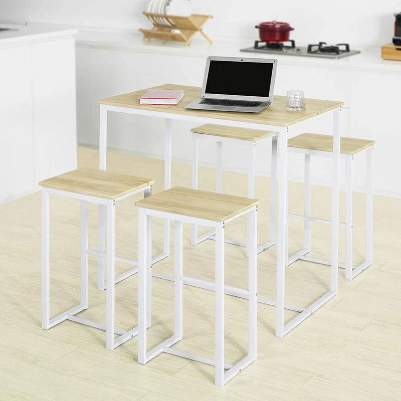 Table + 4 X Tabourets De Bar OGT15-N 10 Table + 4 X Tabourets De Bar OGT15-N – Image 8