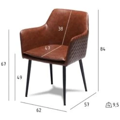 Chaises Shiva Marron Clair Lot De 2 -VIDAXL || Leitmotiv || Emma Soldes Magasin 191503c71c184e789cc31f84473805df