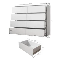 FURNIX Commode Arenal Avec 8 Tiroirs -VIDAXL || Leitmotiv || Emma Soldes Magasin 195ad64ae34f418dbf527170e5426117