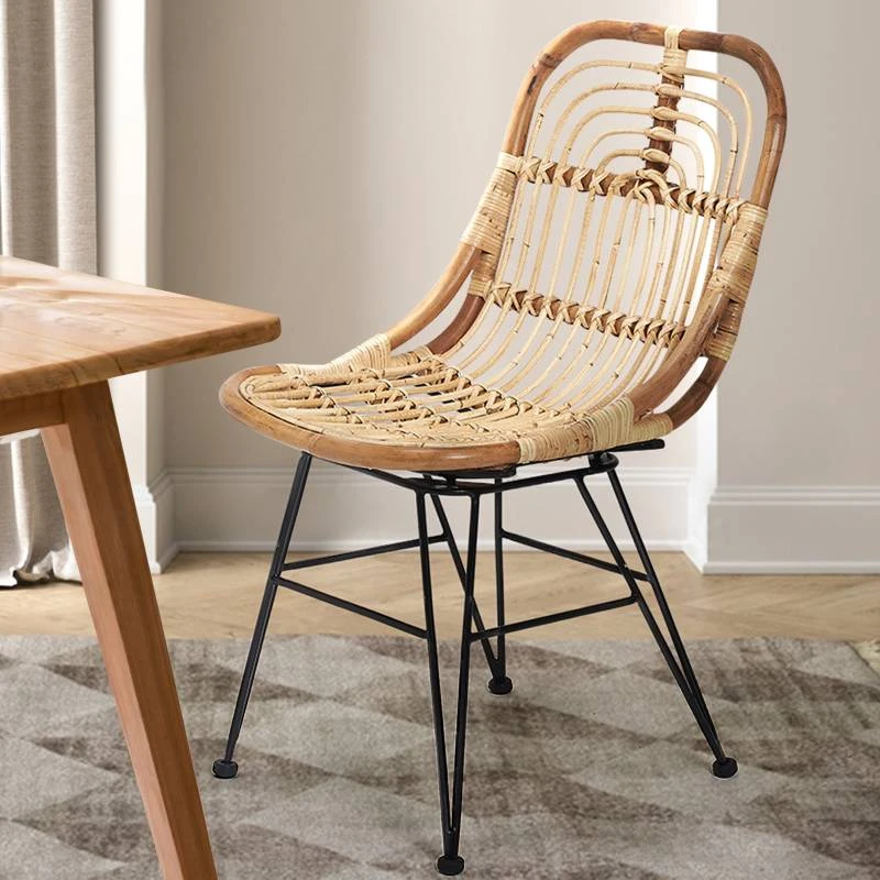 Villa - Chaise En Rotin Naturel Et Pieds 10 Villa - Chaise En Rotin Naturel Et Pieds – Image 8