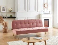 Canapé Droit Convertible AROMA -VIDAXL || Leitmotiv || Emma Soldes Magasin 1ebbdb48faec4ed2905c1431459e2a74