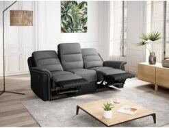 Canapé De Relaxation 3 Places LÉON -VIDAXL || Leitmotiv || Emma Soldes Magasin 2265a52e31f04adabbe9de08aca38e44