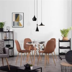 Chaise CHARLTON VIN(lot De 4) -VIDAXL || Leitmotiv || Emma Soldes Magasin 2279a46b1e1b4d109db21f8ea3e45ac8