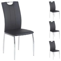 Chaises APOLLO (Lot De 4) -VIDAXL || Leitmotiv || Emma Soldes Magasin 231619dfca50446980a3a05dbb984fe6