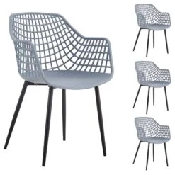 Chaises LUCIA (Lot De 4) -VIDAXL || Leitmotiv || Emma Soldes Magasin 2442eb4fdaf54313b633404ba5b395e4