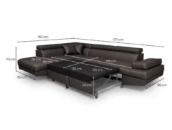 Canapé D'angle Convertible RIO (coffre) 18 Canapé D'angle Convertible RIO (coffre) -VIDAXL || Leitmotiv || Emma Soldes Magasin 2502ea22acbe4674bbe96780684c7f37