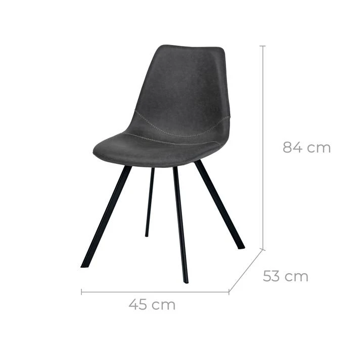 Chaise Falko (Lot De 2) 8 Chaise Falko (Lot De 2) – Image 6