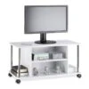 Meuble TV à Roulettes Blanc 2 Meuble TV à Roulettes Blanc -VIDAXL || Leitmotiv || Emma Soldes Magasin 2de323b57b68470eb888e5d7d3171f59