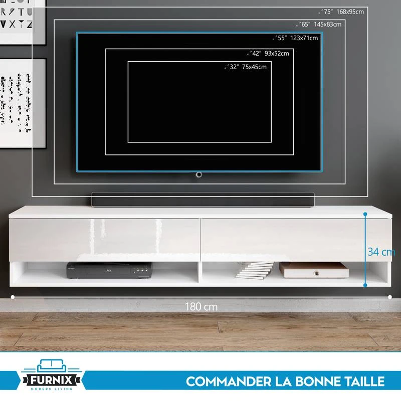 FURNIX Meuble Tv ALYX Sans LED 8 FURNIX Meuble Tv ALYX Sans LED – Image 6