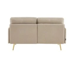 Canapé Droit ADAM Fixe Tissu Noir -VIDAXL || Leitmotiv || Emma Soldes Magasin 3045a06345c94301a15042eb150154ea