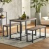 Table à Manger + 2 X Bancs OGT25-N -VIDAXL || Leitmotiv || Emma Soldes Magasin 31764afedc7a4571b626e8696965a908