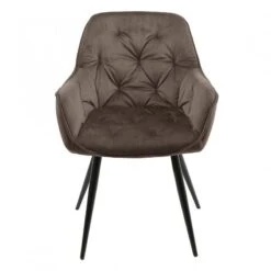 Lot 2 Chaises Velours Pieds Gris - STERN -VIDAXL || Leitmotiv || Emma Soldes Magasin 3239f6088c1d48c5a9557e9c3ec6fbbd