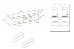 Meuble TV NATURALE 120x40x53cm -VIDAXL || Leitmotiv || Emma Soldes Magasin 3643de0fe04b4bd09a6141905465e38b