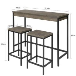 Table + 2 X Tabourets OGT30-N -VIDAXL || Leitmotiv || Emma Soldes Magasin 39e0f31bede94008a4178a03ee83ac46