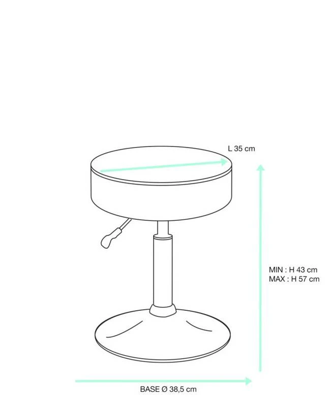 KAYELLES Tabouret Hauteur Réglable YU 5 KAYELLES Tabouret Hauteur Réglable YU – Image 3