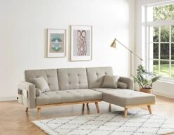 Canapé Angle Convertible KELLY -VIDAXL || Leitmotiv || Emma Soldes Magasin 3b33f12915f04f2e88eddce61029e897