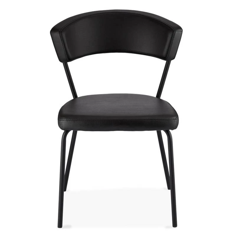 Chaises Capitonnées Preben Noir Lot De 4 6 Chaises Capitonnées Preben Noir Lot De 4 – Image 4