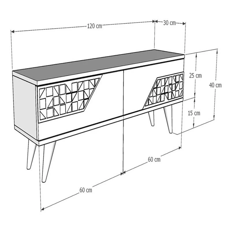 Meuble TV Örkelljunga à 2 Portes 9 Meuble TV Örkelljunga à 2 Portes – Image 7