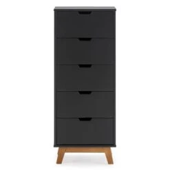 Chifonnier Miranda 5 Tiroirs -VIDAXL || Leitmotiv || Emma Soldes Magasin 40159f3eeb754075920d016fff81d7ea