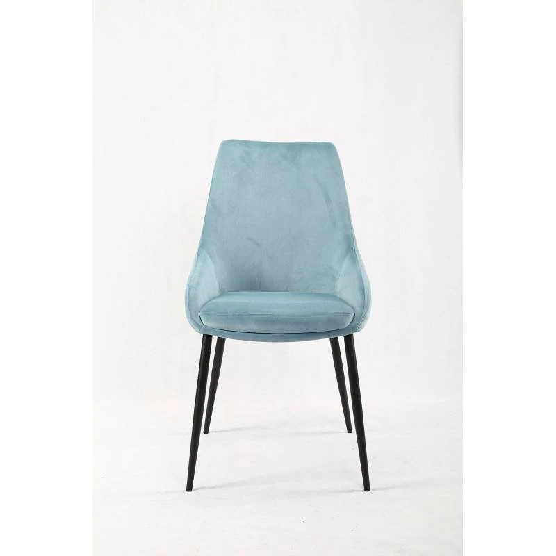 2 Chaises En Velours Bleu - JAZZY 5 2 Chaises En Velours Bleu - JAZZY – Image 3