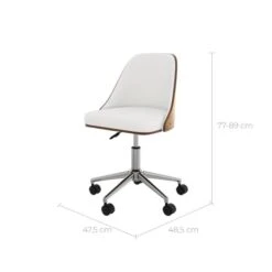 Chaise De Bureau Georges -VIDAXL || Leitmotiv || Emma Soldes Magasin 446b5b7d17e14c45b7634afe7128ec5b