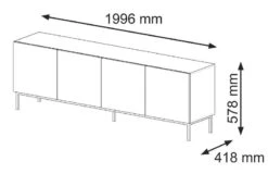 Meuble TV RavennaB 200x42x58 28 Meuble TV RavennaB 200x42x58 -VIDAXL || Leitmotiv || Emma Soldes Magasin 483c201b03e5433a8e5b162291844173