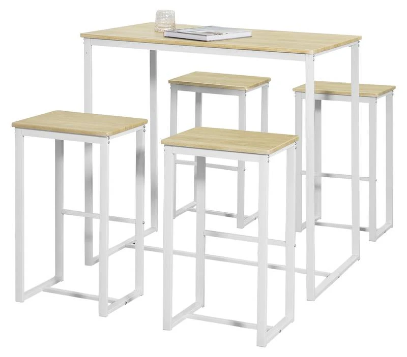 Table + 4 X Tabourets De Bar OGT15-N 9 Table + 4 X Tabourets De Bar OGT15-N – Image 7