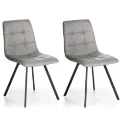 Set De 2 Chaises Mila Tapissées Vert -VIDAXL || Leitmotiv || Emma Soldes Magasin 4f5dca98538c4223824f5c611080c31b