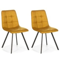 Set De 2 Chaises Mila Tapissées Vert -VIDAXL || Leitmotiv || Emma Soldes Magasin 4ff9b9e91ad04a0db54868aa992bc822