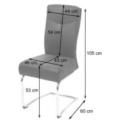 Chaise Cantilever HWC-G56 (lot De 6) 15 Chaise Cantilever HWC-G56 (lot De 6) -VIDAXL || Leitmotiv || Emma Soldes Magasin 51589a0143f14140833c7110fb417880