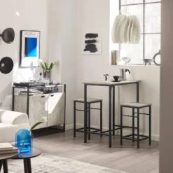Table + 2 X Tabourets De Bar OGT10-HG 22 Table + 2 X Tabourets De Bar OGT10-HG -VIDAXL || Leitmotiv || Emma Soldes Magasin 519ad247fd964fd289a76b5a1b4f6932