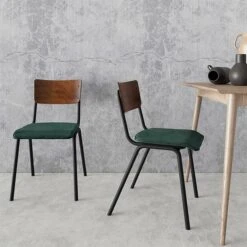 Chaise Nico (Lot De 2) -VIDAXL || Leitmotiv || Emma Soldes Magasin 51dc78c532144191aab69903717a56f9