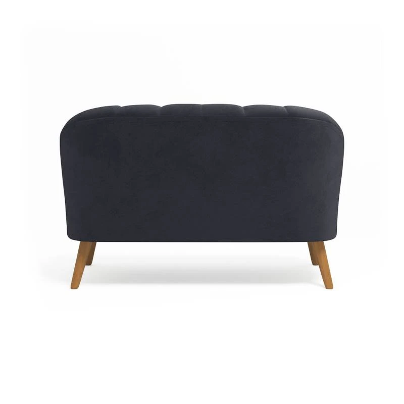 Canapé 2 Places En Velours Bleu Perle 14 Canapé 2 Places En Velours Bleu Perle – Image 12