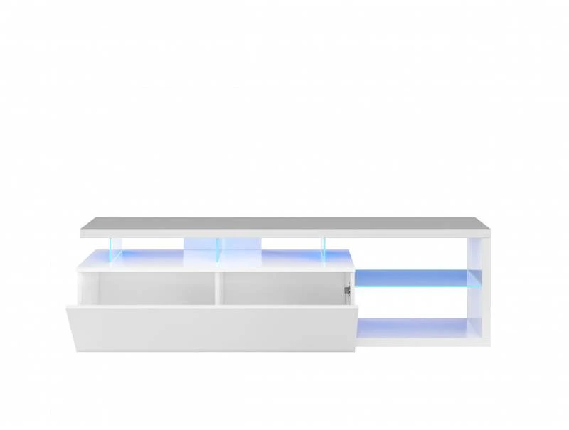 Meuble TV LED 1 Porte Et 4 Niches 5 Meuble TV LED 1 Porte Et 4 Niches – Image 3