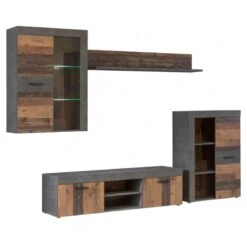 Ensemble Meuble TV Paroi Murale JULIAN