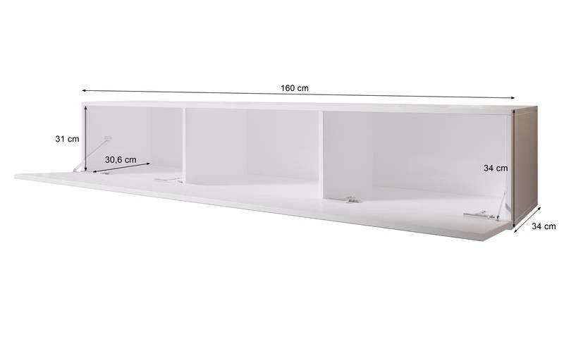 FURNIX Meuble Tv Debout/suspendu ZIBO 5 FURNIX Meuble Tv Debout/suspendu ZIBO – Image 3