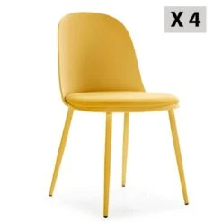 Lot De 4 Chaises Kana Blanches 32 Lot De 4 Chaises Kana Blanches -VIDAXL || Leitmotiv || Emma Soldes Magasin 581bf244d7c242688796905b7ca5a429